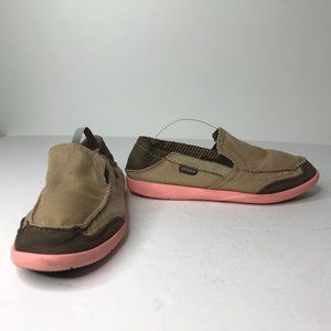 Crocs Walu Express Khaki Melon Slip On Shoes Womens Size 9